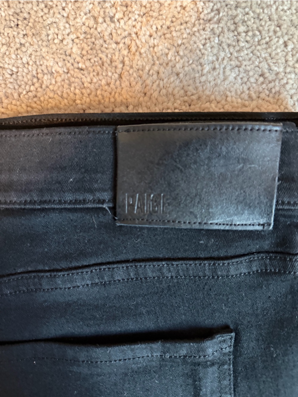 PAIGE Men’s Black Slim Straight Jeans
